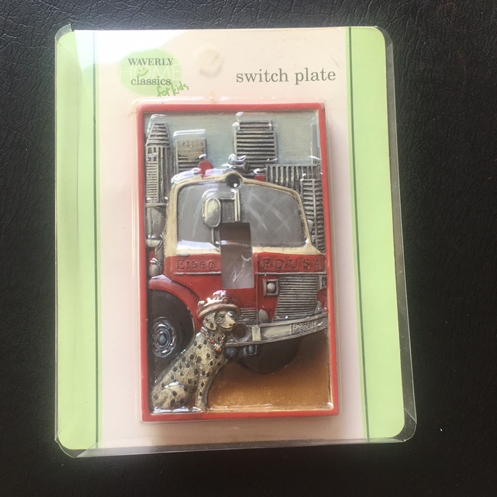 Fire truck & Dalmation Light switch cover